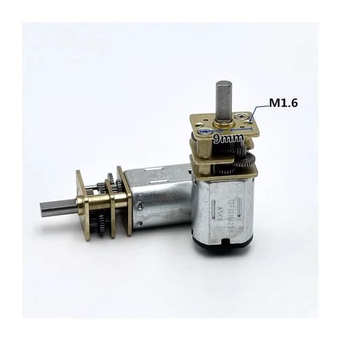 N20 Gear Electronic Starter DC 3V 5V 6V 75RPM Slow Speed Full Metal Gearbox Gear Reduction Electronic Starter DIY in Saudi Arabia
