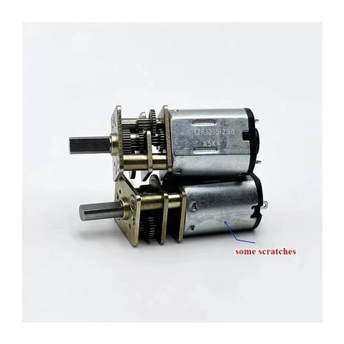 N20 Gear Electronic Starter DC 3V 5V 6V 75RPM Slow Speed Full Metal Gearbox Gear Reduction Electronic Starter DIY in Saudi Arabia