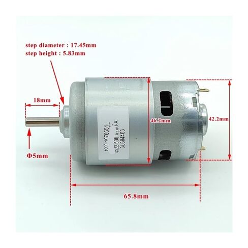 RS-775 Electronic Starter DC 12V-24V High Power Dual Ball Bearing Replace in Saudi Arabia