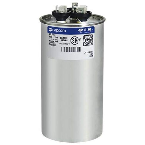 89M87 - 60 + 10 فائق التوهج MFD 440 فولت VAC - ترقية مكثف التشغيل المزدوج الدائري من Lennox in Kuwait