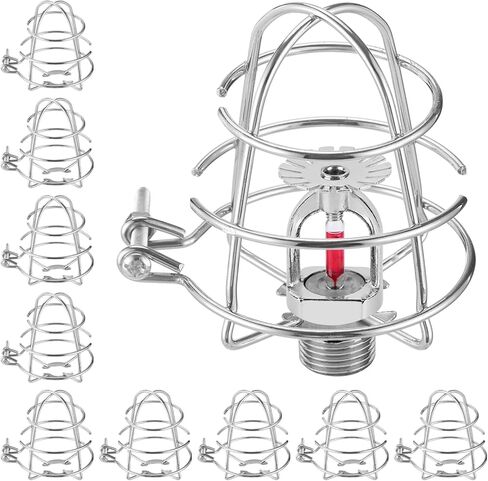 10 PCS Fire Sprinkler Head Guard Cage, 1/2 in Stainless Steel Sprinkler Protector Cover, Ceiling Mounted Impact Protection Bracket Fire Extinguishing System Safety Cage in Kuwait
