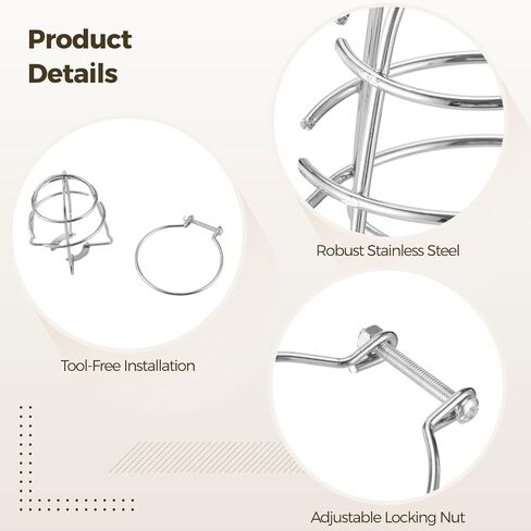 10 PCS Fire Sprinkler Head Guard Cage, 1/2 in Stainless Steel Sprinkler Protector Cover, Ceiling Mounted Impact Protection Bracket Fire Extinguishing System Safety Cage in Kuwait