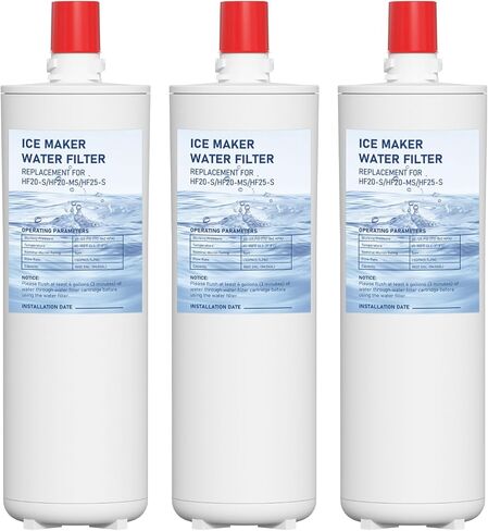 HF20-S HF20-MS HF25-S Water Filter Replacement Compatible with 3M High Flow Series Cartridge HF20-S, 5615103/HF20-MS, 5615109/HF25-S,5615203, Water Filtration System 3 Pack in Saudi Arabia