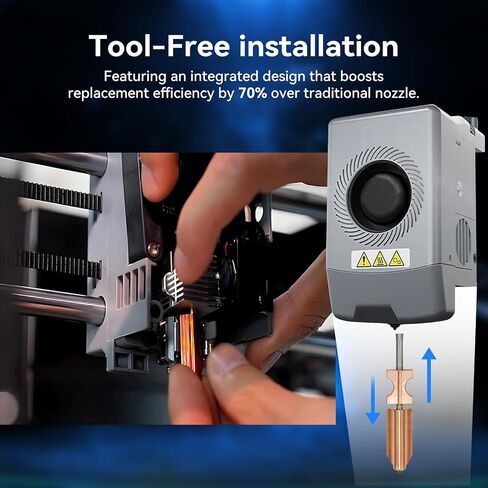 AD5X فوهة كربيد التنجستن المتكاملة 0.4 AD5X فوهات Hotend 0.4 مم مُحدثة مجموعات الطارد المجمعة للطابعة ثلاثية الأبعاد - جميع المعادن الساخنة / رأس الطباعة in Kuwait
