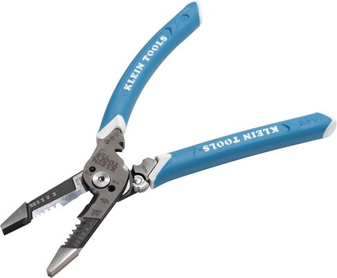 Klein Tools K12075 قشارة أسلاك شديدة التحمل، تصميم نحيف، أداة تقشير الأسلاك ذاتية الفتح، كماشة كهربائية مع قاطع مقص، أداة تقشير الكابلات in Kuwait