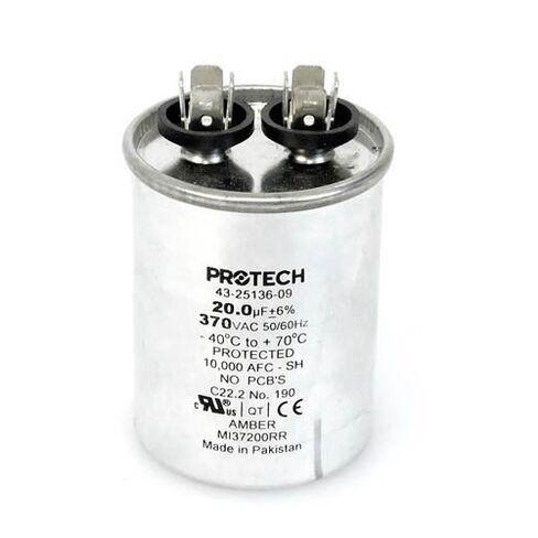 43-101666-57 -Rheem OEM مكثف تشغيل بديل دائري 20 فائق التوهج / MFD 370 فولت in Kuwait