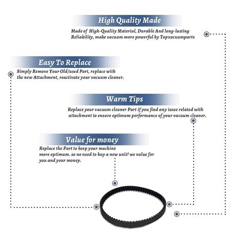 Replacement Part for Hoover UH74220PC Max Life Pro Pet Swivel Upright Vacuum Cleaner Belt # Compare to Part 440012455 in Kuwait