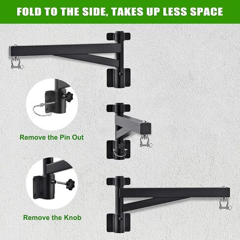 Kipika Heavy Bag Hanger Wall Mount Punching, Rotatable Heavy Duty Boxing Bag Bracket for Home Gym Indoor, Adjustable Length for Kickboxing Bag, Muay Thai Bag,Speed Bag in Kuwait