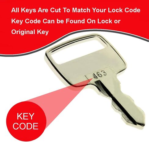 Cut & Ready to Work Boat Key that fits a Mercury Boat Ignition Lock/Boat Switch Key/Replacement Boat Key Compatible with Mercury/Code 463 in Kuwait