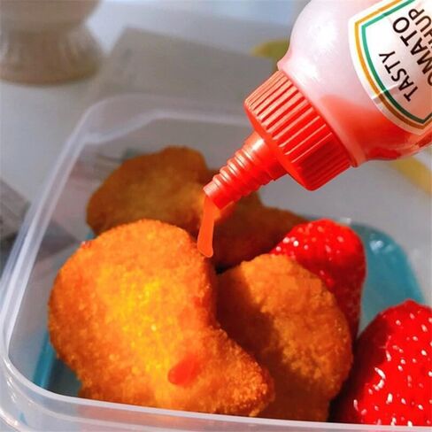 Mini Season Sauce Bottle Portable Tomato Ketchup Bottle Kitchen Gadget Container, 2 Pieces in Kuwait