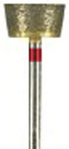 JSP Diamond BUR، متكلس، X-fine، 600 حبيبة 2.34 مم، شياق (حصان) مخروط مقلوب، سطح مسطح 5.5 × 6 مم in Kuwait