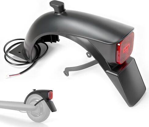 Scooter Rear Fender with Taillight Integrated, Compatible with Ninebot by Segway E2/ E2PLUS Scooter, Support Rear Mudguard Fender Part Original Accessories in Kuwait