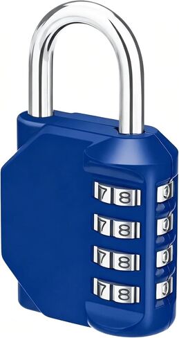 1 PC Red Combo Lock, Keyless Padlock Combination, Zinc Alloy Gym Locker Lock & Storage Lock for Home, Office, Cabinet, Drawer in Kuwait