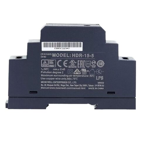 HDR-15-24 HDR-15 15 وات رفيع للغاية على شكل خطوة DIN Rail 24V 0.63A in Kuwait