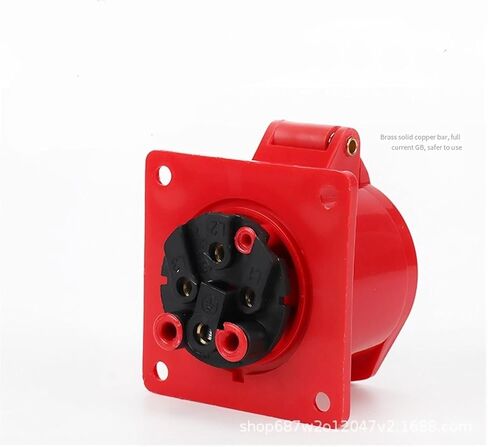 1 قطعة ZQ-314 مقبس مقاوم للماء 4 ثقوب 16A مقبس التوصيل الصناعي-IP44 تصميم مخفي لأداء موثوق in Kuwait