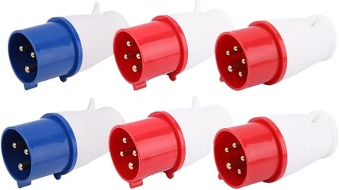 1pc Industrial Waterproof Plug - IP44 Rated Three-Phase Four-Wire Connector for Applications(0355 core 63A Solid) in Kuwait