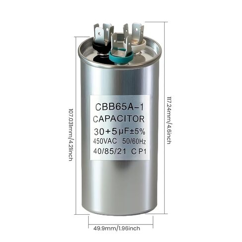 مكثف تشغيل مزدوج 30/5 فائق التوهج SFCAP30D5440R 370/440VAC CBB65 استبدال التيار المتردد | 27L20 CPT0659 CPT00659 TRCFD305 C4305R 97F9981 97F9833 C3305R HC98JA031D PRCD305 USA2226 P2913054R ، إصلاح محرك مروحة المكثف in Kuwait