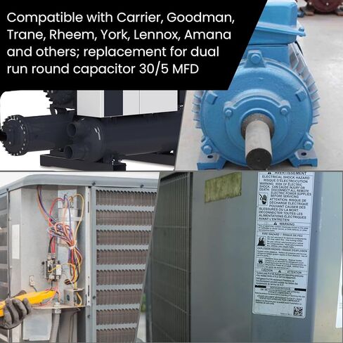 مكثف تشغيل مزدوج 30/5 فائق التوهج SFCAP30D5440R 370/440VAC CBB65 استبدال التيار المتردد | 27L20 CPT0659 CPT00659 TRCFD305 C4305R 97F9981 97F9833 C3305R HC98JA031D PRCD305 USA2226 P2913054R ، إصلاح محرك مروحة المكثف in Kuwait