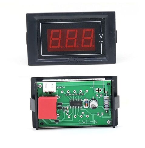 D85-5035 التيار المتناوب شاشة ديجيتال الجهد متر 2-سلك LCD لوحة رقمية متر عرض التيار المتناوب تستر 60-500 فولت جزءا لا يتجزأ من جهاز قياس الجهد الكهربائي in Kuwait