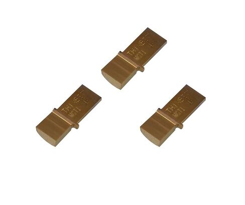 THINBIT 3 عبوات MGTI081D2LC عرض 0.081 بوصة، عمق 0.122 بوصة، كربيد مطلي بالقصدير، زاوية حادة، إدراج حز للصلب والحديد الزهر والفولاذ المقاوم للصدأ مع قطع متقطعة in Kuwait