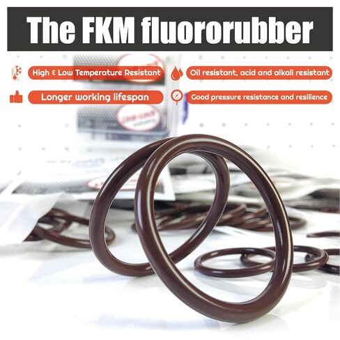 6 قطعة OR.04.21524 FKM Viton ختم O-Ring عدة من مشعب العادم A0259973448 0259973448 لـ M Mercedes-Benz-OM642 in Kuwait