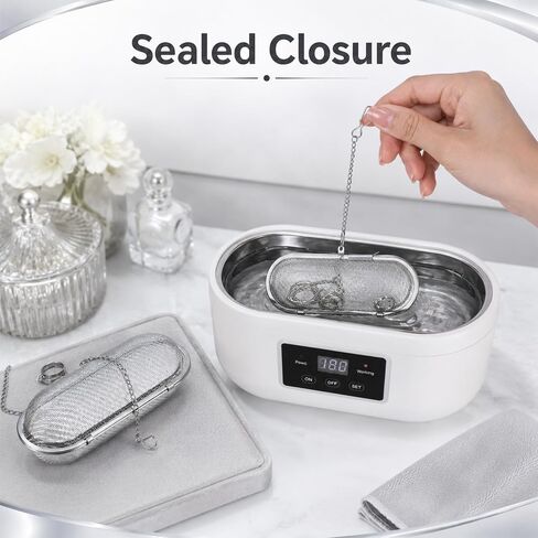3 Pcs Ultrasonic Cleaner Baskets, Stainless Steel Basket Parts Cleaner Machine, Jewelry Cleaners Small Parts Cleaning Basket for Diamond Ring Jewelry in Kuwait