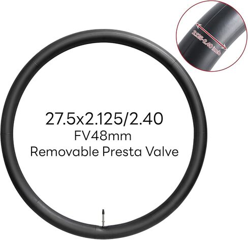 27.5x2.125/2.25/2.3/2.35/2.40 FV48mm أنبوب دراجة ذاتي الختم 27.5 بوصة أنبوب دراجة بديل (مفرد) موثوق 27.5 × 2.125-2.4 صمام بريستا الداخلي لسيناريوهات ركوب الدراجات في المدينة/الجبل in Kuwait