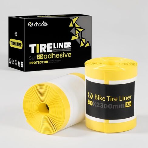 Chooee Self Adhesive Fat Bike Tire Liner,Bicycle Inner Tube Flat Protector for 20" 24" 26"×2.40/3.0/4.0/4.5/5.0 Tires,Anti-Puncture Proof Tire Liner for MTB/E-Bike/Fat Bike in Kuwait