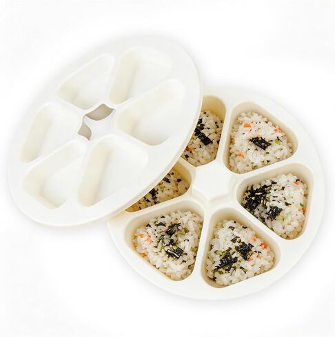 Onigiri Mold Triangle Rice Mold Large Onigiri Maker for Making and Storing Sushi, White in Kuwait