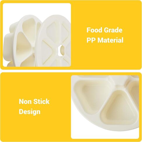 Onigiri Mold Triangle Rice Mold Large Onigiri Maker for Making and Storing Sushi, White in Kuwait