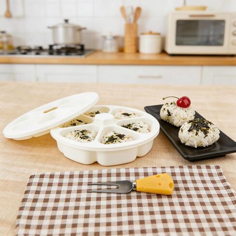 Onigiri Mold Triangle Rice Mold Large Onigiri Maker for Making and Storing Sushi, White in Kuwait