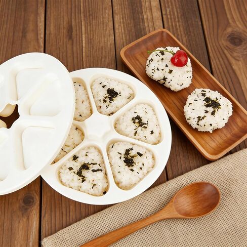 Onigiri Mold Triangle Rice Mold Large Onigiri Maker for Making and Storing Sushi, White in Kuwait