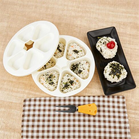 Onigiri Mold Triangle Rice Mold Large Onigiri Maker for Making and Storing Sushi, White in Kuwait