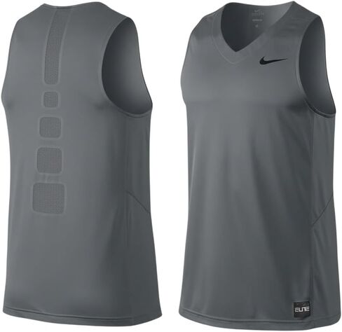تيشيرت كرة السلة Nike Elite خفيف الوزن للرجال باللون الرمادي مقاس XL in Kuwait