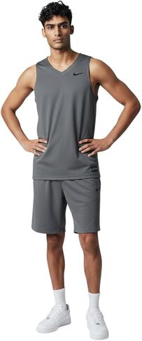 تيشيرت كرة السلة Nike Elite خفيف الوزن للرجال باللون الرمادي مقاس XL in Kuwait