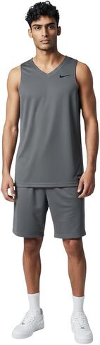 تيشيرت كرة السلة Nike Elite خفيف الوزن للرجال باللون الرمادي مقاس XL in Kuwait