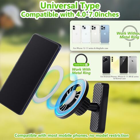 حامل هاتف عربة الجولف المغناطيسي، دوران 360 درجة، مغناطيس قوي للغاية N52 متوافق مع MagSafe iPhone 12-17 يناسب EZGO Club Car Yamaha Icon، ملحقات عربة الجولف هدايا للرجال والنساء لاعبي الغولف in Kuwait