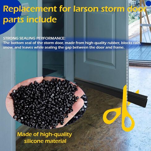 استبدال الختم السفلي لباب العاصفة المطاطي لطراز Larson Pella 2 Pack A in Kuwait
