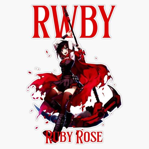 Ruby Rose RWBY Bumper Sticker Vinyl Decal 5" in Kuwait