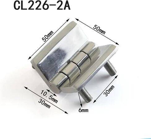 الفولاذ المقاوم للصدأ CL226-1A/2A/3A المفصلي المعدات الصناعية باب خزانة كهربائية 1 قطعة (2pcs-drawing-2A) in Kuwait
