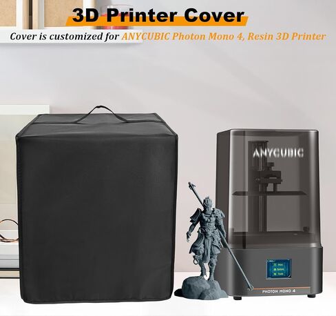 Dust Cover Compatible with ANYCUBIC Photon Mono 4, Resin 3D Printer | Anti-Static, Waterproof, Dustproof & Heat-Resistant, 3D Printer Protective Case, Heavy-Duty Nylon Cover, Cover with Handle in Kuwait