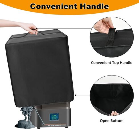 Dust Cover Compatible with ANYCUBIC Photon Mono 4, Resin 3D Printer | Anti-Static, Waterproof, Dustproof & Heat-Resistant, 3D Printer Protective Case, Heavy-Duty Nylon Cover, Cover with Handle in Kuwait