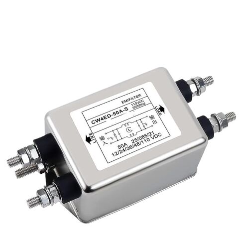 مرشح DC EMI أحادي ومرحلتين CW4EL2D-30A-S CW4ED-40/50/60A-S 110VDC مرشح إمداد الطاقة لتنقية الطاقة مضاد للتدخل (CW4ED-50A-S) in Kuwait