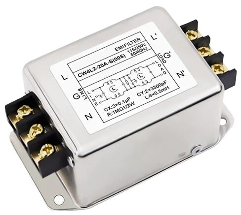 مرشح طاقة أحادي الطور CW4L2-20A-S (005) 3A إلى 35A محطة 220 فولت تيار متردد EMI جهاز تنقية توافقي مضاد للتداخل in Kuwait