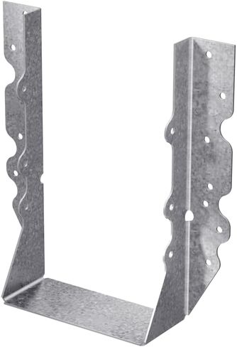 Simpson Strong-Tie U210-3 شماعة رافعة مثبتة على الوجه - 4-5/8 بوصة (عرض) × 7-3/4 بوصة (ارتفاع)، لقاعدة ثلاثية 2x10، تصنيف الحمل، هيكل فولاذي متين مجلفن بالزنك مقاس 16 in Kuwait