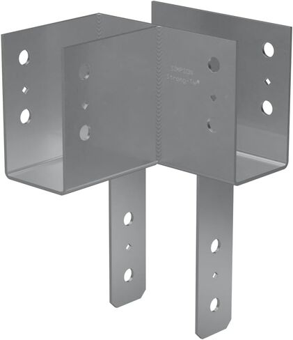 Simpson Strong-Tie ECCLL464 - ECCLL L-Shape End Column Cap for 4X Beams & 6X Post - Skewed Left Framing Bracket for Structural Support in Home Improvement Projects in Kuwait
