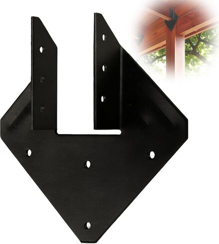 25 قطعة من ربطات الإعصار القوية للعوارض الخشبية، مقاس 14 (2 مم)، للعوارض الخشبية 2x4/2x6 | شماعات تروس الإعصار، أقواس رافتر، أقواس الإعصار، شماعات الرافعة، مشابك الإعصار، أسود in Kuwait