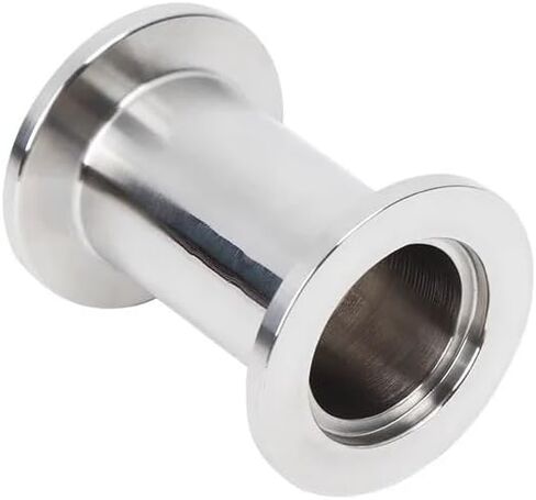 KF16 KF25 KF40 KF50 Vacuum Straight Pipe 304 Stainless Steel Flange Quick Match Fixture Straight Pipe Fittings 40-200mm Length(KF25,120MM) in Kuwait