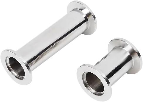 KF16 KF25 KF40 KF50 Vacuum Straight Pipe 304 Stainless Steel Flange Quick Match Fixture Straight Pipe Fittings 40-200mm Length(KF25,120MM) in Kuwait