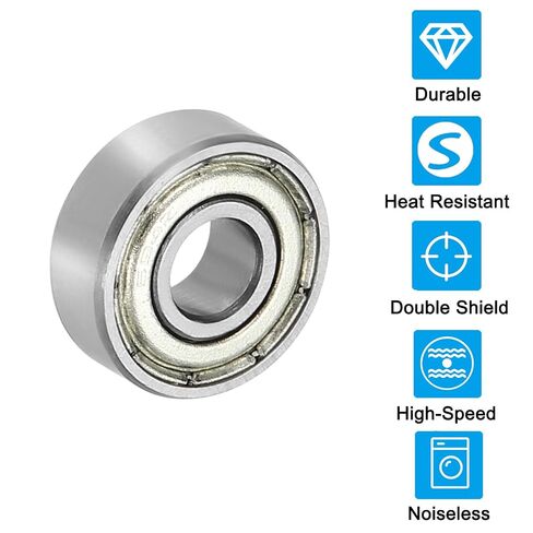 0.16" x 0.43" x 0.16" Deep Groove Ball Bearing 10 Pack Double Shield Bearings Pulley Bearing Wheel Skateboard Bearings in Kuwait